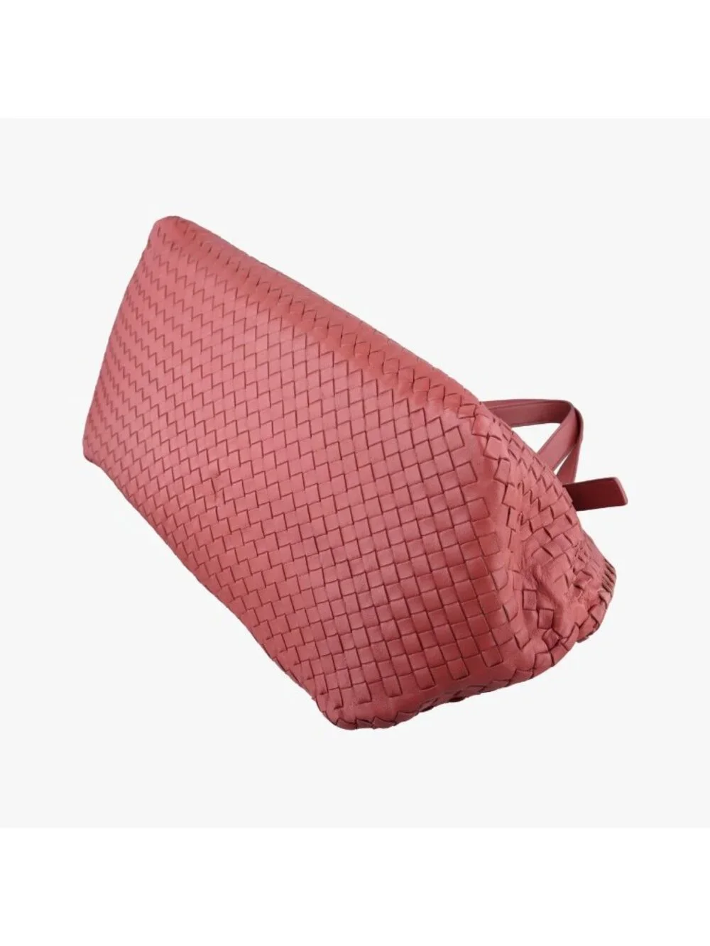 Bottega Veneta Intrecciato Pink Lambskin Handbag